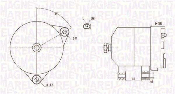 063731913010 Magneti Marelli Авто генератор